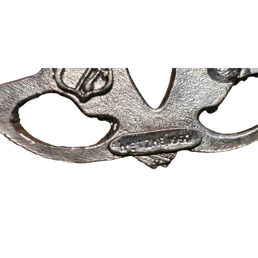 Metzke Pewter Birders Collection Candle Ring Flower Rose Doves‎ Art Metal Bird